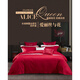 Mengjie Home Textiles Alice and the Flower pure cotton long staple cotton lace jacquard four-piece set big red wedding quilt 14066 Alice and the Flower 248*248cm suitable for 1.8 beds