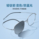 VGO anti-blue light glasses, anti-radiation glasses, men's and women's mobile phone computer goggles titanium 0 degree flat light frame turns gray