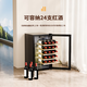 Bacchus YC-86 red wine cabinet 24 bottles thermostatic cabinet multi-function wine cabinet home compressor office small wine cellar tea cabinet air-cooled frost-free single-door living room display cabinet YC-86 air-cooled stainless steel wave shelf (wine cabinet) 24 bottles