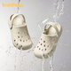 Balabala boys' hole shoes 2025 summer new girl sandals soft sole non-slip medium and large children's slippers on the beach