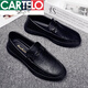 Cartelo Summer Men's Business Business Men's British Cuatera Choater Zapatos gruesos de gorro de gorro