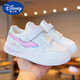 迪士尼（DISNEY）童鞋儿童小白鞋春夏新款女童皮面软底板鞋大童运动鞋男童网面鞋子 826白色 26 内长16.5cm