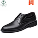 Carpintería de verano Negocio Formal Formal Desear transpirables Sandalias de cuero genuinas de cuero Hombres Men British Inner Altura que mejora el estilo coreano zapatos versátiles de moda versátiles negros 9928 Modelo de cuatro estaciones de cuero estándar Tamaño 37 Comprar uno cinco