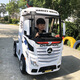 Mercedes-Benz truck front children's electric car four-wheel remote control car baby truck child toy car can sit two people charging four-wheel drive red Mercedes-Benz front