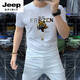 Jeep Spirit bienes europeos 2025 Camiseta de manga corta Hielo Hielo Hielo de tigre de tigre de manga de miel de altura europea Camiseta de camiseta redonda de cuello