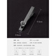Chuangjingyi chooses tie clip tie clip men's fixed buckle business men's and women's tie clip pin clamp smoke gray rose smoke gray - rose tie clip
