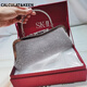 Calculat/Keenck Promi -Abendessen Kupplungsbeutel für Frauen mit Cheongsam -Tasche importierte Strasssteine ​​mit Diamantkleid Handtasche Bankett Noble Yinhua [große Größe]