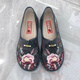Hkns Spring Single Shoes Broidered Chaussures chinois style vieille chaussures en tissu beijing légèrement leap mois de mère chaussures plates d'âge moyen et de personnes âgées x123 rouge 37