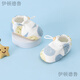 伊顿德鲁新款春秋婴儿鞋子小月龄0-3个月不易掉一岁宝宝学步鞋防滑软底鞋 水墨花草 11 S码内长约10CM(0-6个月宝宝