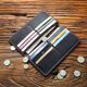 Colrtn Kwecr Men's Long Wallet Business Casual Clutch Clutch Sac réel Sac à main de grande capacité sac de téléphone mobile Luxury CK jaune 19 * 10 * 2