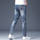 Gozan Luxus High-End Jeans-Print-Spring und Sommer neuer Stil Slim Feet Casual Vielseitige Hose Herrenmarke Tianhu Blue 6630 28 (2 Fuß 1)