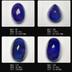 Blue Xianghe 1 egg-faced blue-purple tanzanite large carat sapphire oval water drop ring surface bare stone custom inlaid 18K gold women's pendant 7#10.47ct