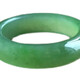 
Kechu Natural Hetian Jade Jade Ring Ring Ring Blank Jade Ring Pendant Spinach Green Yang Green Fruit Green Certificate [No. 16853] Inner Diameter 18mm