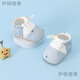 伊顿德鲁新款春秋婴儿鞋子小月龄0-3个月不易掉一岁宝宝学步鞋防滑软底鞋 水墨花草 11 S码内长约10CM(0-6个月宝宝