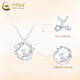 CHINA GOLD 925 Silver Star and Moon Cat Necklace Girls Light Luxury Pendant Valentine's Day Birthday Gift for Girlfriend and Wife When/Next Day Delivery 925 Silver Star and Moon Cat Necklace Brand Gift Box