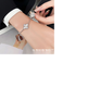 Mo Qianxue Lucky Four-leaf Clover Five-Flower Bracelet for Women 18K Gold Panda Style Laser White Fritillaria Goddess Day Gift White Gold Laser Style