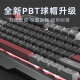 梦族男生键盘鼠标耳机三件套装有线网吧台式电脑键鼠机械电竞游戏专用 冰川蓝单键盘【旋钮版】+电竞鼠标 有线连接 104
