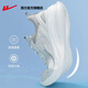 Warrior official sports shoes for women, autumn and winter running shoes for women, comfortable, lightweight, versatile, soft-soled casual shoes for women, white gray 38