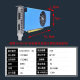 泰塔GTX1050Ti/1650/745/1030RTX3050设计AI半高单槽4G/8G/4K/8K小机箱工控游戏刀卡半长显卡 GTX1050TI 4GD5 DP+HDMI