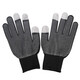 Handschuhe für Herbst- und Winter im Freien im Freien, atmungsaktives Fahren, Radfahren, fingertem Fingerhandschuhe, alle Fingergrau [4 Doppelpackung].