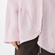 
Jiangnan Buyi (JNBY) [same style in the mall] 25 Spring New Product Shirt for Women, Hanhelu Loose Irregular Drawstring Long Sleeve 5P2210090 671/Gray Powder M