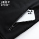 
Jeep (JEEP) brand sweatshirts for men's spring and autumn pure cotton cardigan loose large size stretch casual and comfortable sports top coat 7027 dark blue sweatpants tie 5XL