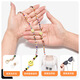 HB glasses chain wax rope pure cotton floral mask chain anti-slip rope acrylic alloy crystal pu eyes sunglasses chain