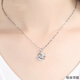 Guanpuge Fat Donglai same style pt950 platinum necklace with pendant PT950 necklace girlfriend gift platinum necklace versatile beads rose platinum pendant + (flower chain)
