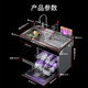 Sukawa Japan Sukawa integrierter Spüle Geschirrspüler integriert XC-09Pro verbessert 14 Sätze von All-Stfeel Inner Liner-Schichtwäsche, starker Entladung, kein Restwasser, Waben-Nano-Kratzer-Resistant-ultrasonic Tank 1050 mm Flaggschiff-Modell links waschen