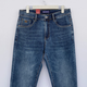 Dumme Kinder Dumme Kinder Denim Herrenhosen C9759 Hellblau mittelgroß und hohe Taille 2025 Frühling und Sommer Neue Männer -elastische gerade fette Hosen hellblau dünn 34 (Taillenumfang 2 Fuß 7)