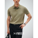 Sanheer [Estoric Gentleman] 120er Jahre langer Samt Baumwoll atmungsaktives Lochverpackungsprozess Kurzärärmelte T-Shirt DAT983 Sunny Blue 2xL /54