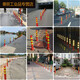 Columna de advertencia de plástico de 75 cm Columna elástica Pila de aislamiento Instalaciones de tráfico de barandilla Roadbloque columna reflectante de la columna anti-colisión SN6189 68 cm Columna de advertencia de plástico de alto [con tornillos]