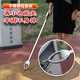 Jingyouyu stainless steel extended garbage clip sanitation clip long-handled pliers toilet field pickup garbage pick-up thickened clip new stainless steel type 75 garbage clip