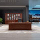 Baiyuda neuer Stil Boss Office Desk Sofa Büro großer Schreibtisch Manager President Desk Schreibtisch Stuhl Kombination Set 826# Office Desk 1,6 Meter Single Tisch