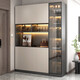 Armoire à vin Yingtang et chaussure armoire à vin intégré Entrée Entrée Armoire à chaussures Cabinet de rangement de portes de porte de porte intégrée 12240 * 40 * 200 Bag à l'étage Installation du sac