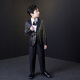 FANCYCHIC boy suit dress suit flower child wedding little boy piano host handsome children birthday party performance suit two-piece colorful suit plus collar flower 110