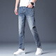 Gozan Luxus High-End Jeans-Print-Spring und Sommer neuer Stil Slim Feet Casual Vielseitige Hose Herrenmarke Tianhu Blue 6630 28 (2 Fuß 1)