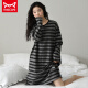 Catman Miiow New Nightgown para mujeres en primavera y otoño dibujos animados de algodón puro lindo pijamas de manga largo