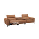 Lezhibao Lazboy Sofá de cuero genuino Sala de estar Zero contra la pared volcada 2025 nueva función eléctrica Sunset Avenue 677 Sunset Orange - Grande - 3 personas Right Electric - con volcado volcado