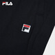 Fila Fila official men's knitted trousers 2025 summer new fashion casual simple basic straight pants men's black-BK L 175/84A/L