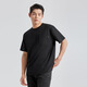 Lilang Waffle Textur kurzärmelig T-Shirt Herren-Lose Version Sommer 2025 Neues Casual Patch-Pocket-Herren-T-Shirt Black (G5XTX3131Y) 2XL 180/96A