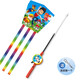 
Children's fishing rod small kite handheld mini new style breeze easy-fly cartoon outdoor toy Weifang kite Butterfly - handheld fishing rod (including line) + kite*2