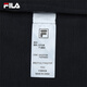 FILA official men's knitted short-sleeved shirt 2025 summer new fashion casual simple basic round neck T-shirt Legend Blue-NV M 170/92A/M
