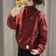 耐克（Nike）外套女装2025春季CNY蛇年新年款运动服休闲针织半拉链卫衣套头衫 HV8465-677红色新年款 XL