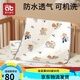 Aibedila Urin Septum verdickte Septum Baby Urin Septum Windel Klasse A Reine Baumwollkinder wasserdichte Bettlaken doppelseitige Menstruationszeit 2 Packungen) 50x70 Sky + Taoyuan []