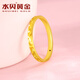 Water shell gold pure gold 999 crushed ice ring gold ring for women, small gram weight birthday gift, 12 rings + gold weight about 1 gram (face width about 2.1mm) More refunds, less compensation