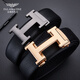 FALAMEONE CELaire Men's Head Couche de vache Vache Veille en cuir authentique Boîte de boucle automatique Boîte de boucle CELaire Gift d'anniversaire haut de gamme pour le mari Hus Hus H Gold Buckle Head Couche Cower Counter Gift Box PD826J 115cm -130cm Contact Couple Service Customer Service