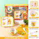 WUHE (WUHE) Kindergeschirr Geschenkbox Set für Babynahrungsergänzungsmittel Schüssel unterteilt in Tabletts für Haushalts Anti-Scenen- und Fallfestigkeit Geschenkbox Set 4-teiliges Set