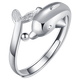 Gold Supreme Platinum Ring PT950 Dolphin Spirit Flexible Platinum Ring Gift Girl Birthday Gift Price 3.86g