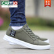 Cartelo Herrenschuhe 2025 Leinwandschuhe Frühling Neues atmungsaktives Herrenschuhen Vielseitige Sportschuhe Alte Peking -Stoffschuhe 6167 Graues Netz 39